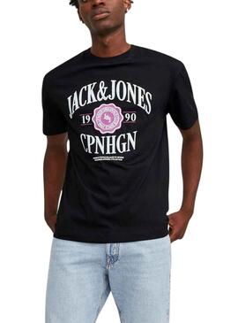 T-Shirt Jack & Jones Lucca Preto Homem