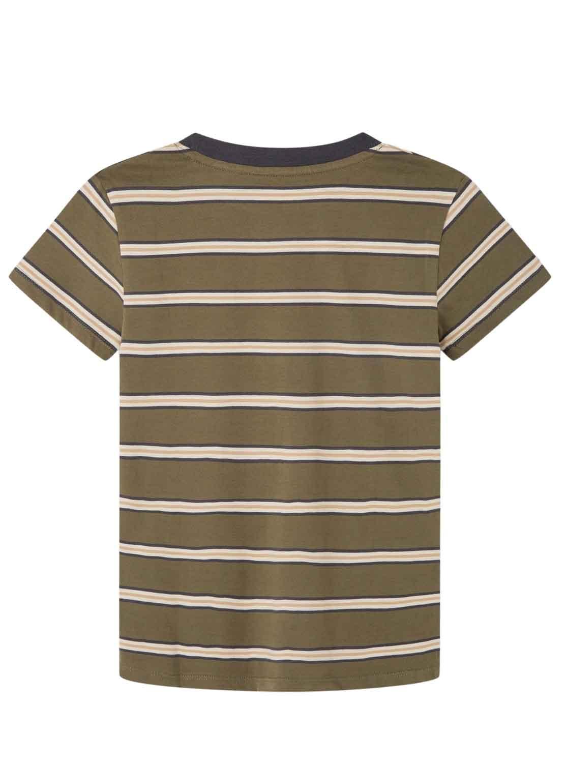 T-Shirt Pepe Jeans Raio Verde para Menino