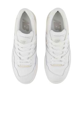 Sneakers New Balance 550 Branco Beige para Meninos