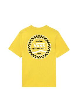 T-Shirt Vans Checkered Side Amarelo Menino