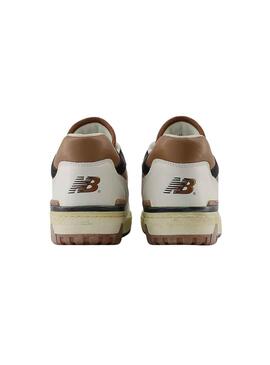 Sapatilhas New Balance BB550 Marrom e Branco