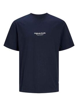 T-Shirt Jack & Jones Vesterbro Azul Marinho Menino