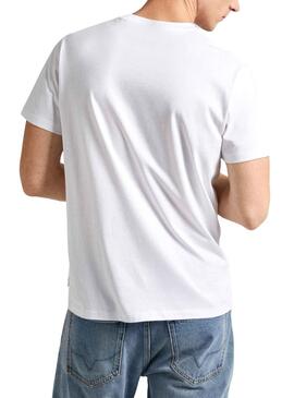 T-Shirt Pepe Jeans Craigton Branco para Homem