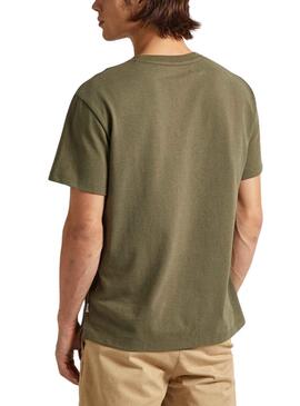 T-Shirt Pepe Jeans Rolf Verde para Homem
