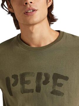 T-Shirt Pepe Jeans Rolf Verde para Homem