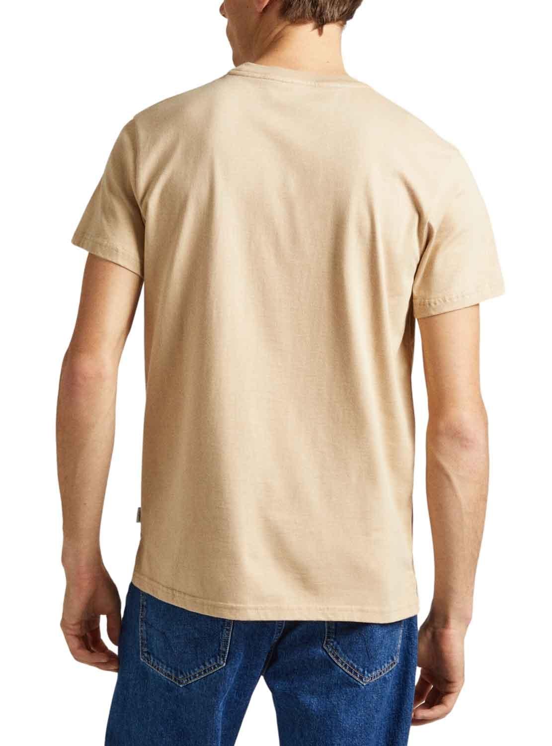 T-Shirt Pepe Jeans Craig Tostado para Homem