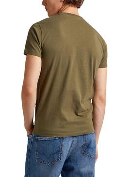 T-Shirt Pepe Jeans Contagem Verde para Homem