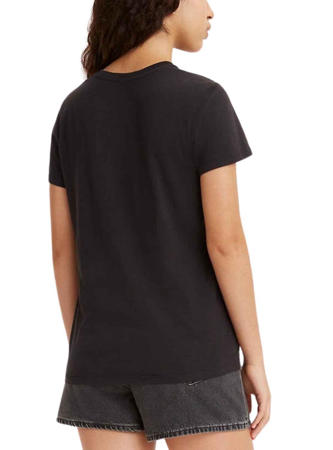 T-Shirt Levis The Perfeito Tee Leopard Preto