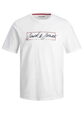 T-Shirt Jack & Jones Zuri Branco para Homem