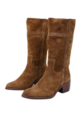 Botas Dakota Boots Campera Baja Pele Marrom Mulher