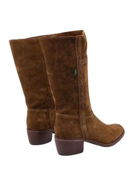 Botas Dakota Boots Campera Baja Pele Marrom Mulher