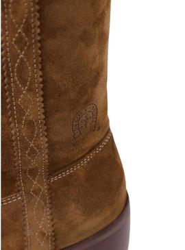 Botas Dakota Boots Campera Baja Pele Marrom Mulher