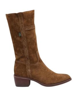 Botas Dakota Boots Campera Baja Pele Marrom Mulher