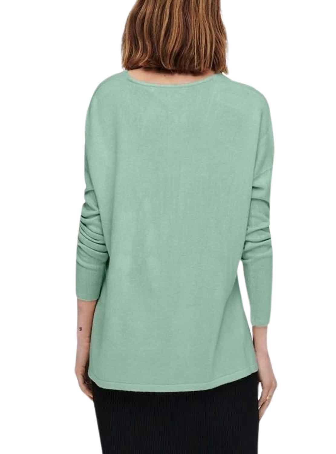 Camisola ONLY Amalia Verde Decote em V Verde Feminino