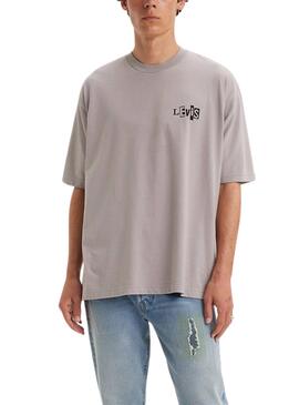T-Shirt Levis Skate Cinza para Homem
