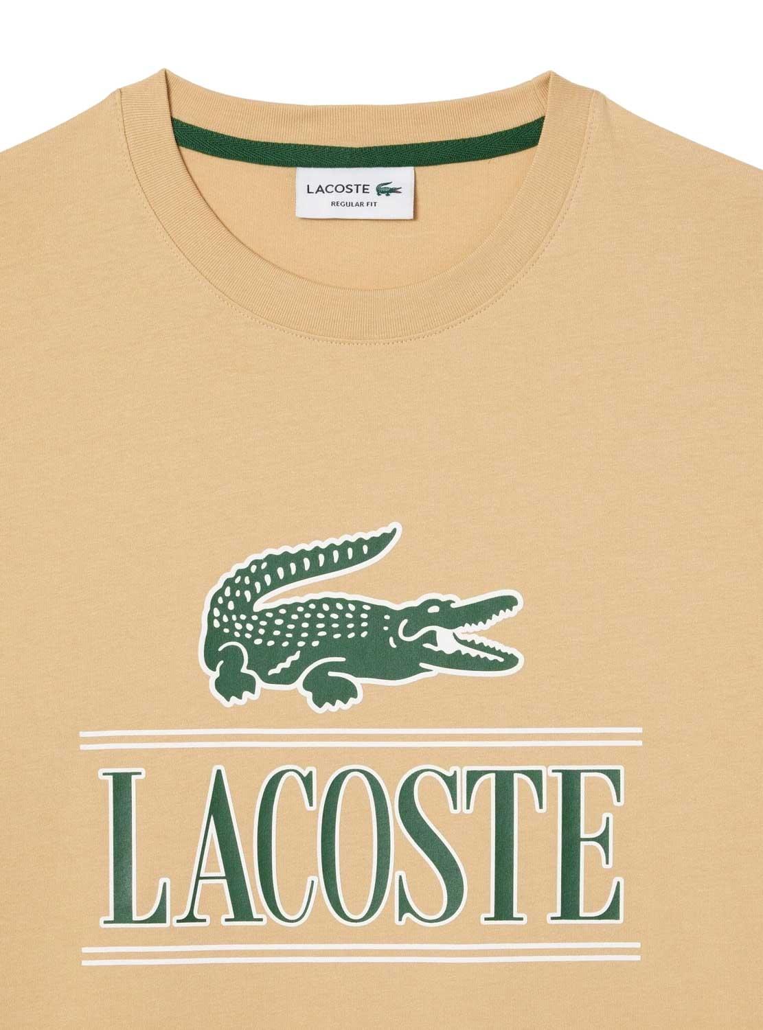 T-Shirt Lacoste Timeless Beige Homem e Mulher