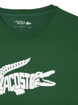 T-Shirt Lacoste Ultradry Verde para Homem