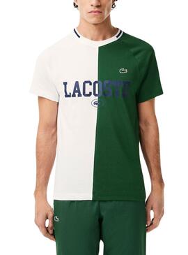 T-Shirt Lacoste Tenis Verde para Homem