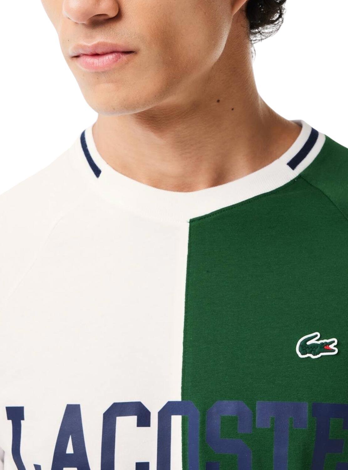 T-Shirt Lacoste Tenis Verde para Homem