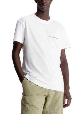 T-Shirt Calvin Klein Jeans Basica Branco 