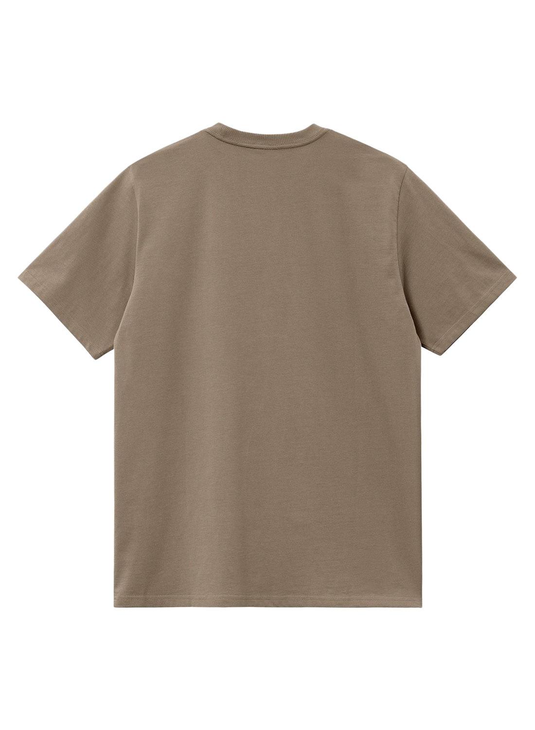 Camiseta Carhartt Logo Marrom Para Homem