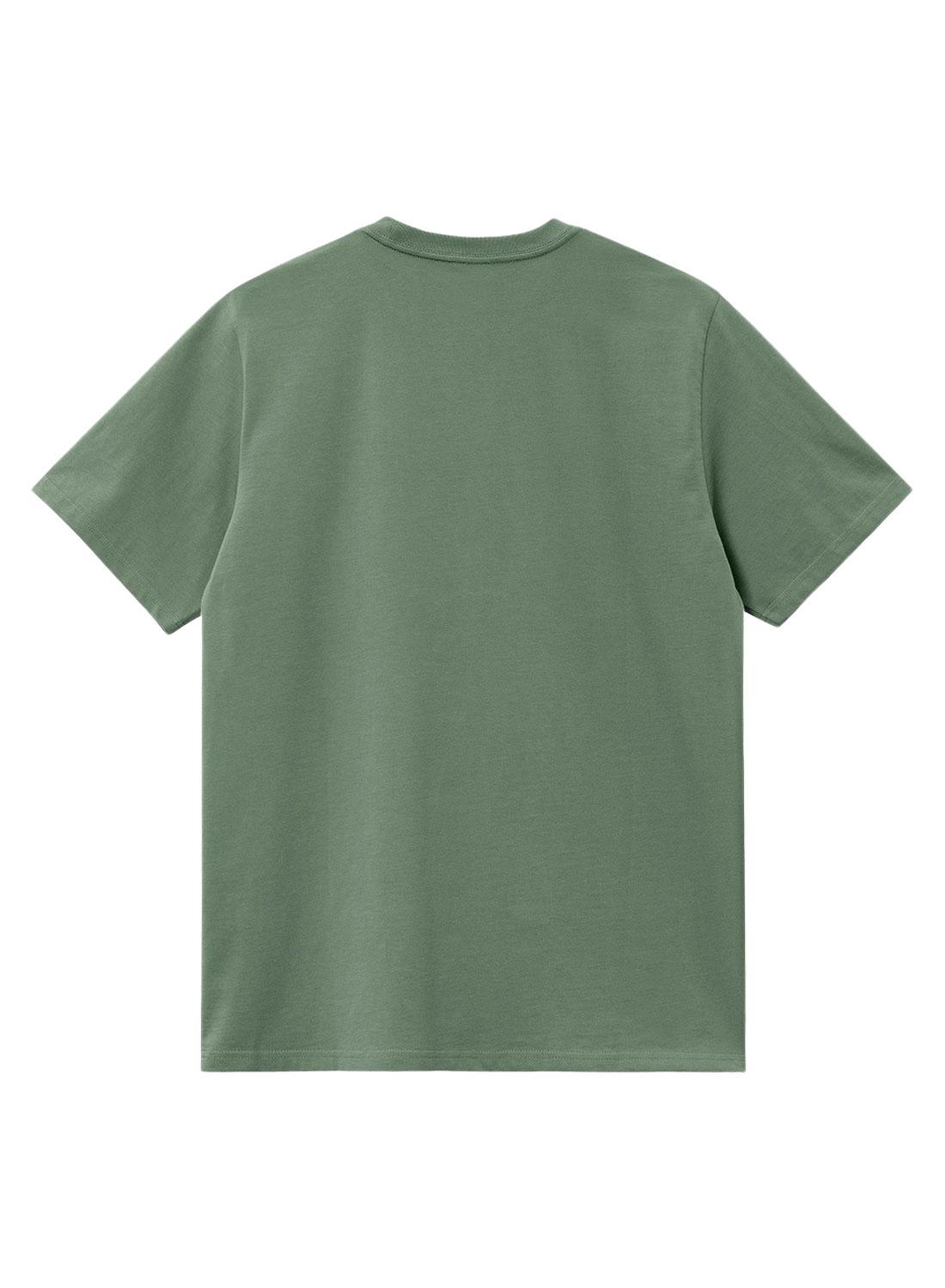 Camiseta Carhartt Script Bordado Verde Homem