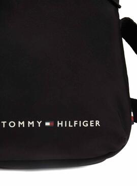 Bolsa Tommy Hilfiger Skyline preta para homens.