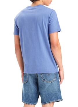 Camiseta Levis Seasonal Azul para Homem