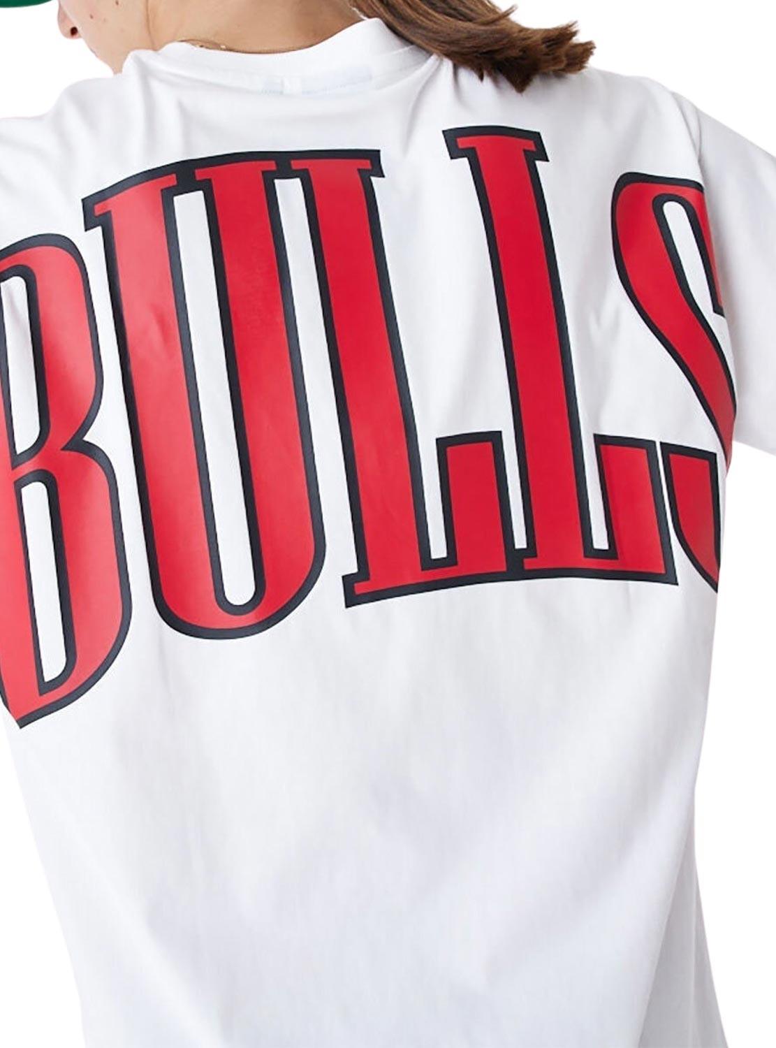 Camiseta New Era Chicago Bulls NBA Branca Masculina