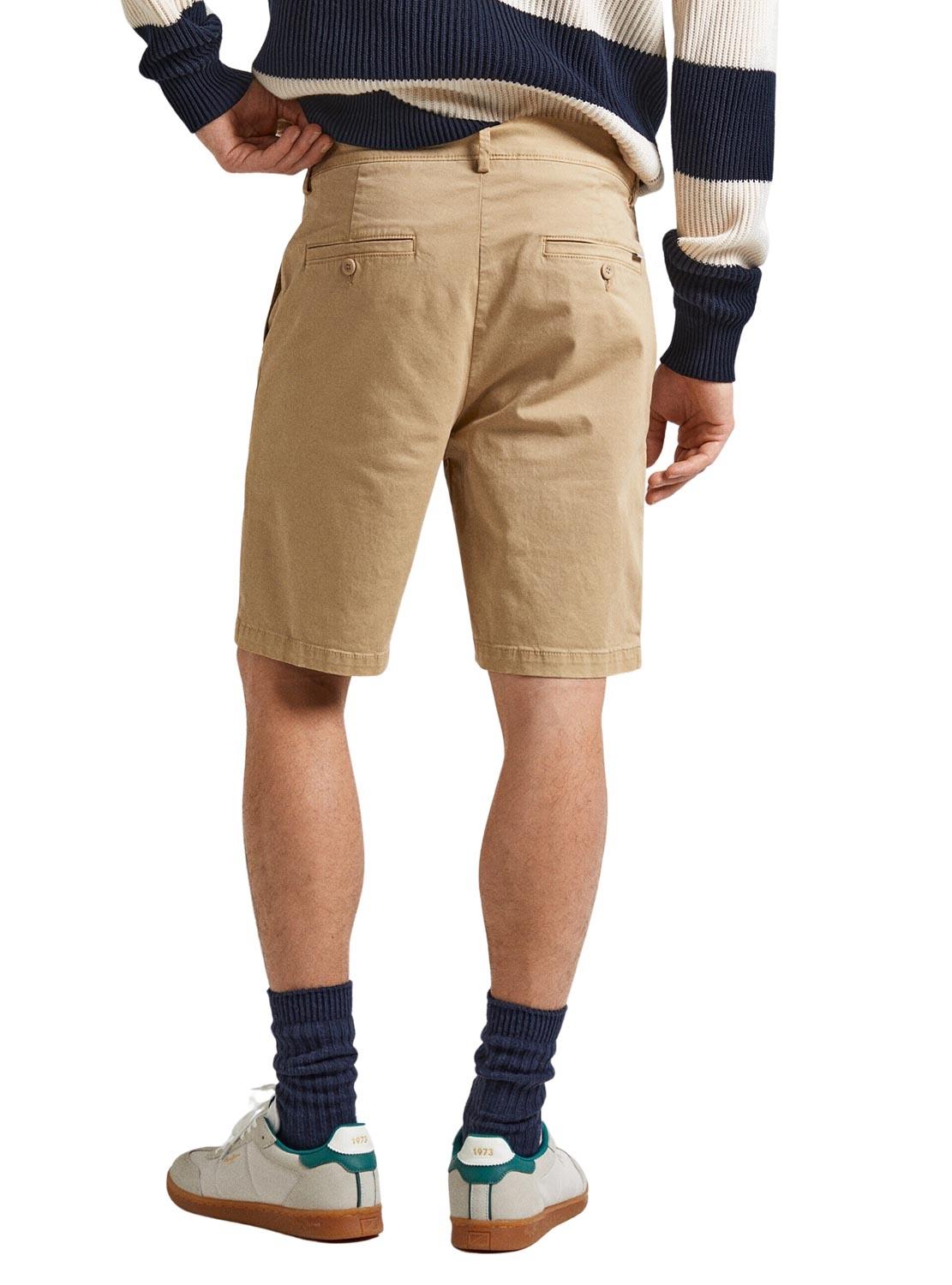 Bermudas Pepe Jeans Chino Beige para HombreTradução: Bermudas Pepe Jeans Chino Bege para Homem