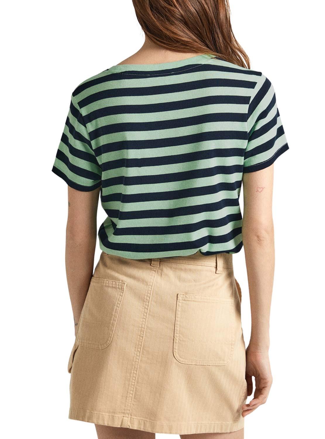 Camiseta Pepe Jeans Jinx Verde para Mulher.