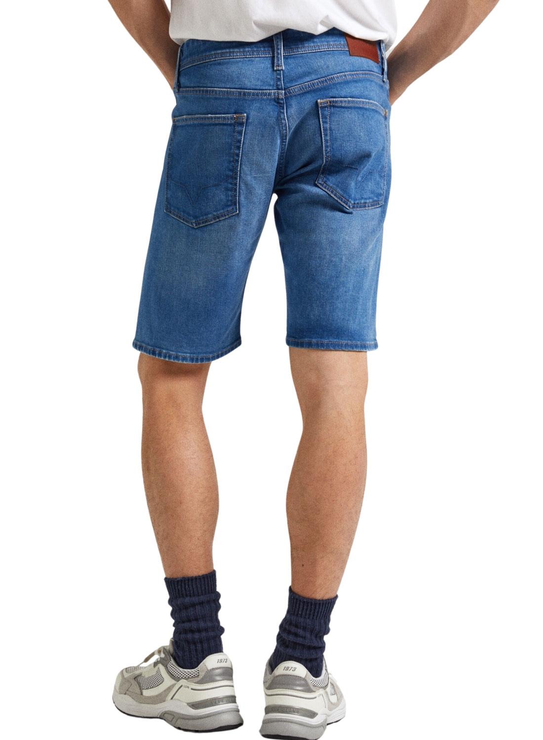 Bermuda Pepe Jeans Taper Rotos Para Homem