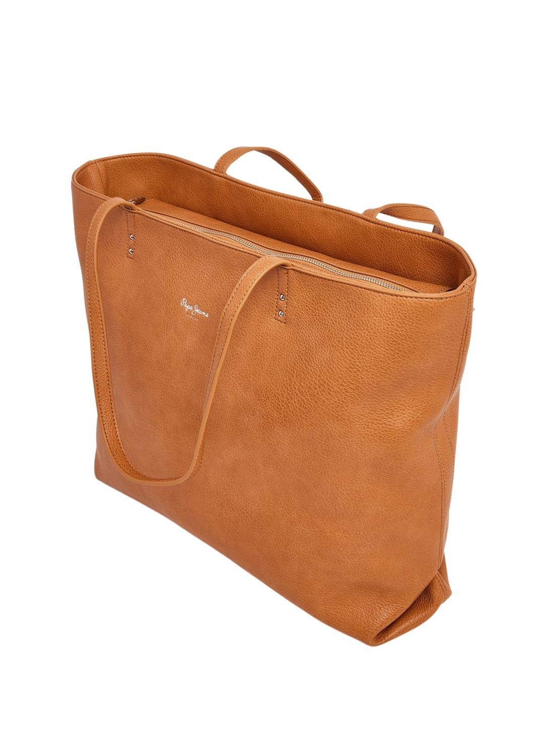 Bolsa Pepe Jeans Briella Core Camel Para Mulher.