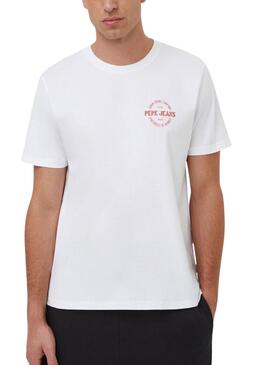 Camiseta Pepe Jeans Craig Branca para Homem.