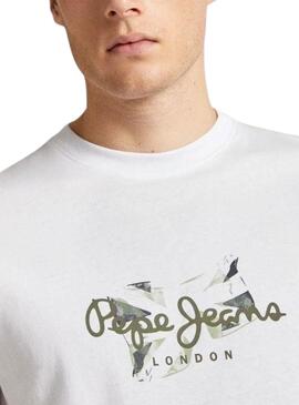 Camiseta Pepe Jeans Count Branca Para Homem