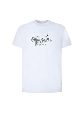 Camiseta Pepe Jeans Count Branca Para Homem