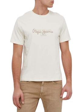 Camiseta Pepe Jeans Chris Branca para Homem.