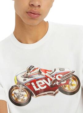 Camisa Levi's Moto Branca para Homem