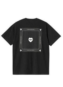 Camiseta Carhartt Heart Bandana Preta para Homem