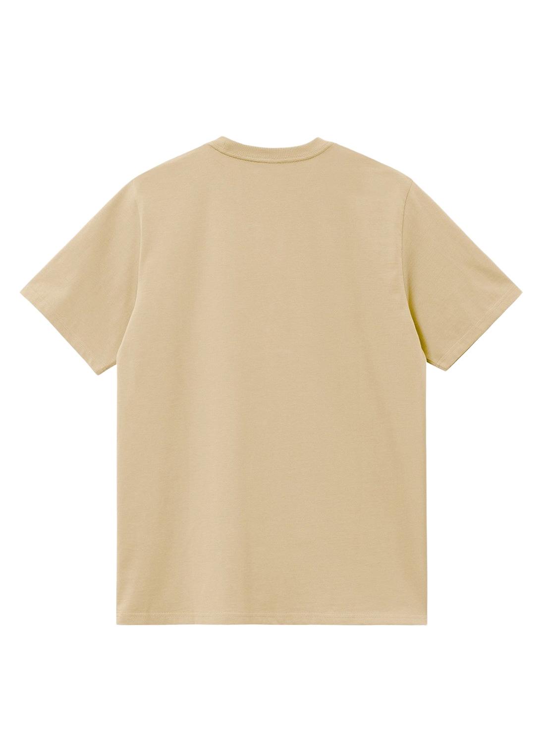 Camiseta Carhartt American Script Beige Homem