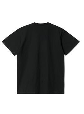 Camiseta Carhartt S/S Chase Preta Para Homem.