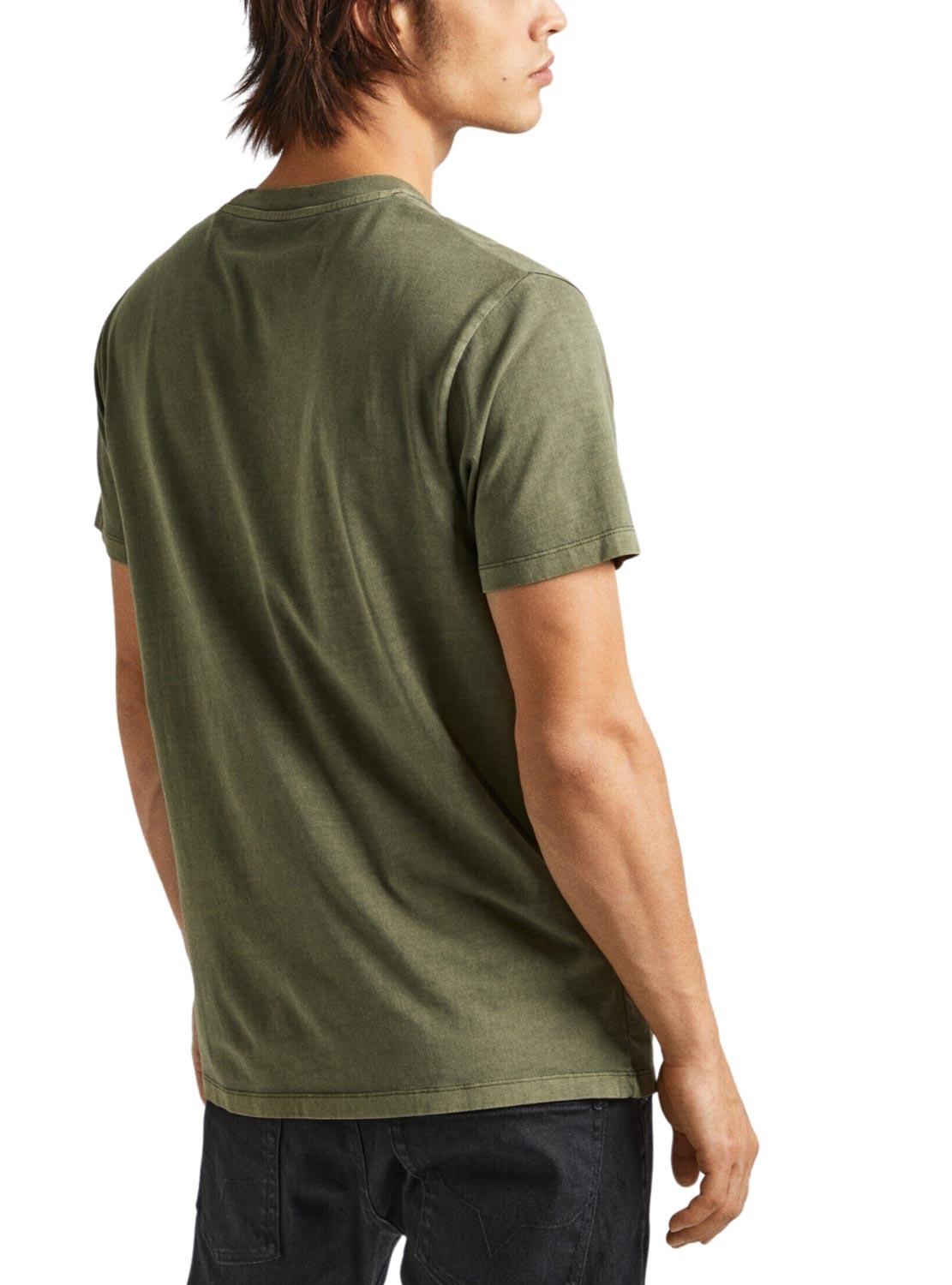 Camiseta Pepe Jeans Jacko Verde para Homem