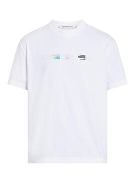 Camiseta Calvin Klein Photoprint Branco Masculina