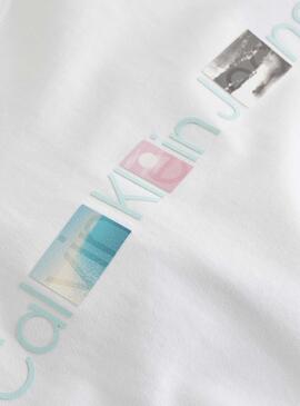 Camiseta Calvin Klein Photoprint Branco Masculina