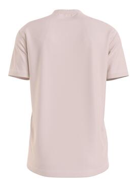 Camiseta Calvin Klein Institutional Rosa para Homem