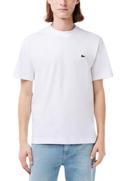 Camiseta Lacoste Clássica Branca para Homem