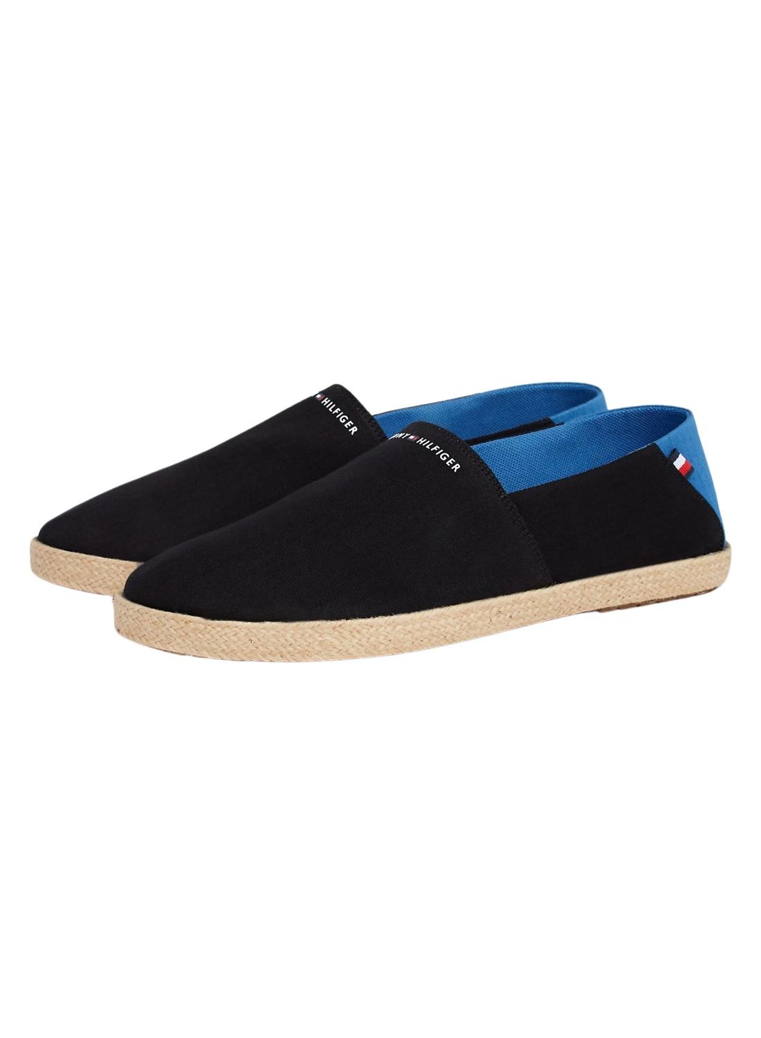 Alpargatas Tommy Hilfiger Core Negras para Homem.