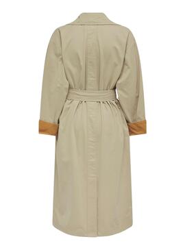 Trench coat Only Crystal Beige para Mulher.