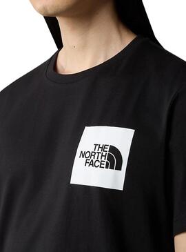 Camiseta The North Face Fine Preta Para Homem.