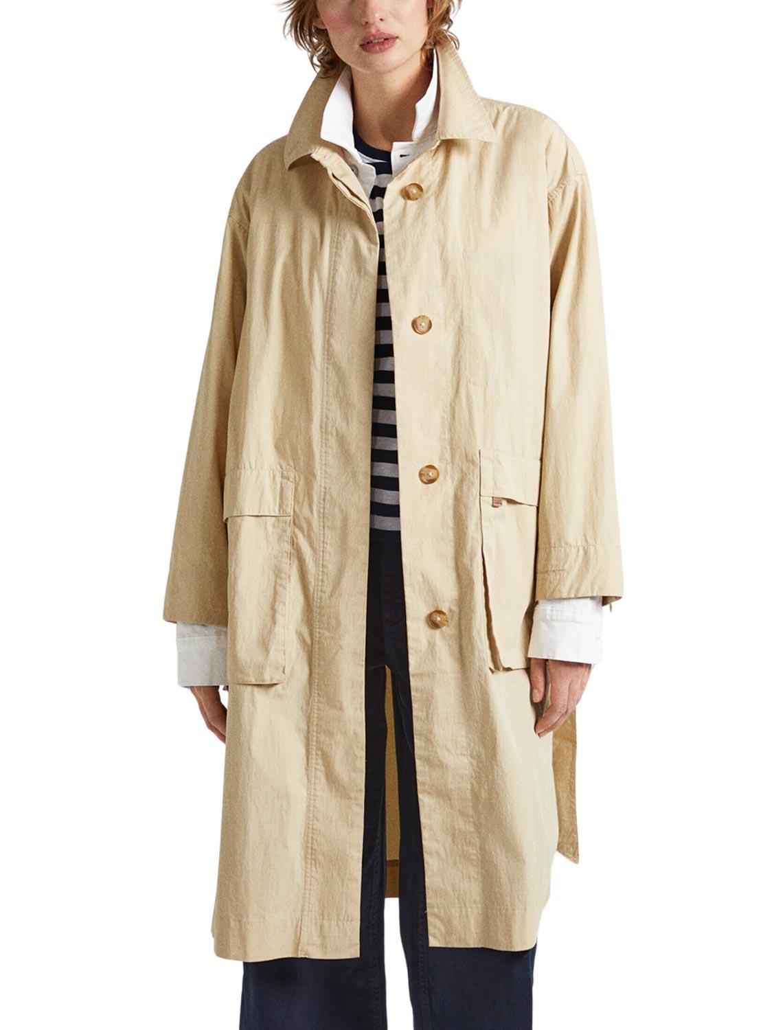 Trench coat Pepe Jeans Tai Bege para Mulher